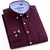 Imagem do Camisa Masculina Oxford sólida de manga longa Patch Desig