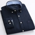 Camisa Masculina Oxford sólida de manga longa Patch Desig - comprar online