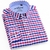 Camisa Masculina Oxford sólida de manga longa Patch Desig