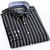 Imagem do Camisa Masculina Oxford sólida de manga longa Patch Desig