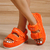 Sandálias de outono femininas de pelúcia com velcro - loja online