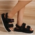 Imagem do Sandálias de outono femininas de pelúcia com velcro