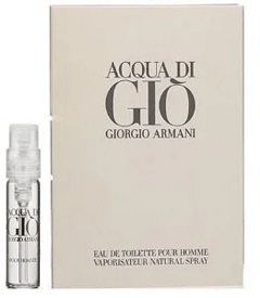 ACQUA DI GIO EDT - 10 AMOSTRAS DE 1,5ML POR R$49