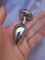 Plug Anal Cromado em Cormato de Coração - Tamanho P na internet