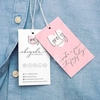Tag Roupa com furo 9x5cm e Verniz Total