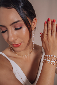 Riviera Ponto de Luz Dourado/Prata - comprar online