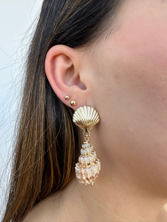 Concha com Búzio Dourado - comprar online
