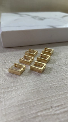 Trio argola quadrado