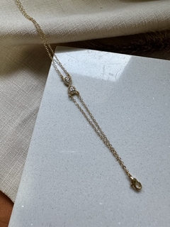 Pulseira Dupla com Pingente Cravejado Dourado - comprar online