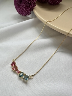 Colar Multicolor Dourado/Prata na internet