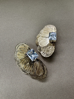 Meia Flor Telada Zircônia Dourado - comprar online