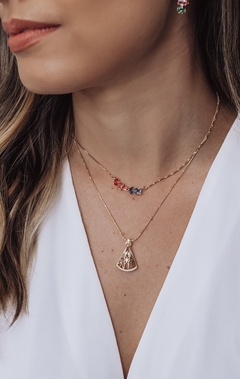 Colar Multicolor Dourado/Prata - comprar online