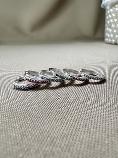 Trio Argola Lavanda Rosa Azul Dourado na internet