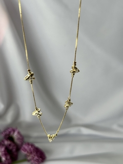 Choker Corações Dourado - comprar online