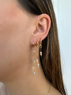 Trio Franjas com Esferas Mix de Banhos/Dourado - comprar online