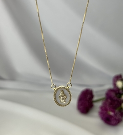 Colar Nossa Senhora Madrepérola Dourado na internet