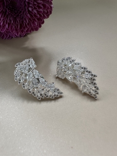 Ear Cuff Cristal Dourado/Prata - Permita-se Acessórios