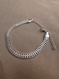 Pulseira Lacraia 6mm Dourado/Prata - comprar online