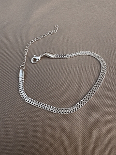 Pulseira Lacraia 3mm Dourado/Prata - comprar online