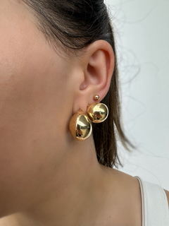 Argola Lisa P Dourado/Prata