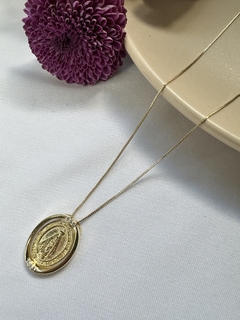 Colar Nossa Senhora/Rosário Dourado - Permita-se Acessórios