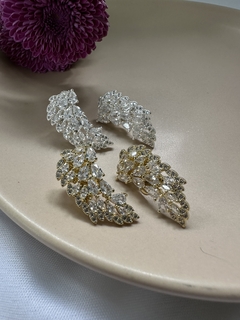 Ear Cuff Cristal Dourado/Prata na internet