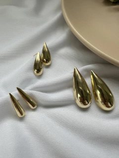 Gota Lisa Média Dourado - Permita-se Acessórios