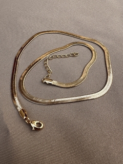 Colar Fita 4mm Dourado/Prata na internet