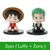 Funkos de 7 cm One Piece Luffy e Roronoa Zoro - comprar online
