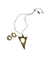 Conjunto Colar e Brinco com detalhes em dourado - comprar online
