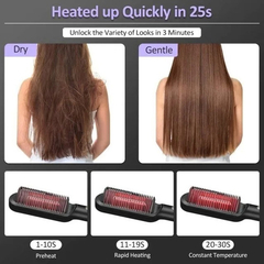 Imagem do Prancha Pente Escova Cerâmica De Cabelo E Barba Envio Em 24