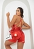 CONJUNTO METALIZADO TOP E SHORT COM BOLSO na internet