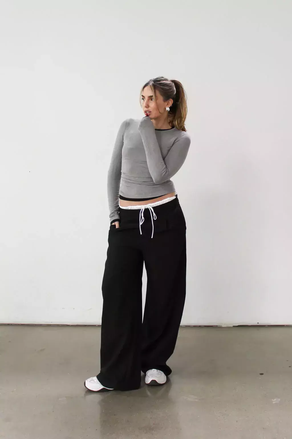 CALÇA PANTALONA BOXER ESTILO ALFAIATARIA FEMININA