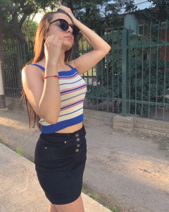 TOP BRUNA - Azul - comprar online