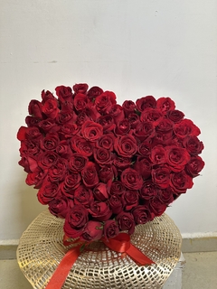 Corazón de rosas en internet