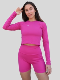 CROPPED DRY FIT CLÁSSICO - PROTEÇÃO UV50+ - MANGA LONGA na internet