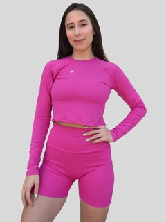 CROPPED DRY FIT CLÁSSICO - PROTEÇÃO UV50+ - MANGA LONGA - comprar online