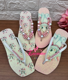 Slin pedraria rosa bebe gatinha Marrie gliter - comprar online