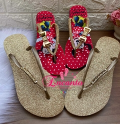 Slin Minnie vermelha com laçinho na internet