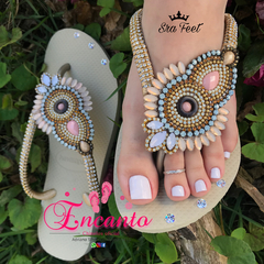 Slin areia com mandala bege - comprar online