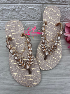 Modelo Slin Shine glitter dourado - loja online