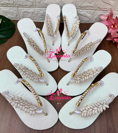 Slin Branca com glitter folhagens e nome! na internet