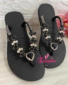 Slin preta com coração luxo preto - comprar online