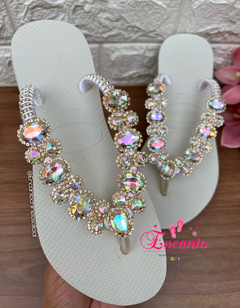 Slin branca peça luxo strass boreal - comprar online
