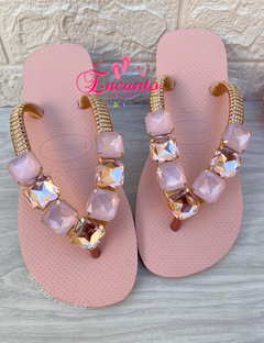Modelo Top Rosa Ballet com peça quadrada luxo rosé