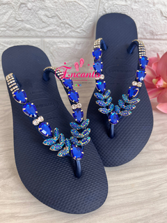 Slin Azul marinho peça sereia azul naval - comprar online