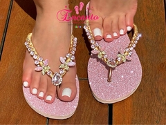 Slin gliter rosa bebê borboleta delicada - comprar online