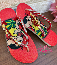 Slin Magali com nome e pingentes - comprar online