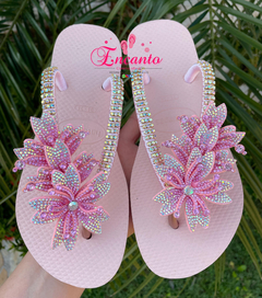 Slin Rosa ballet flores feltro