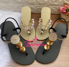 Sandalia Twist mandala dourada - comprar online